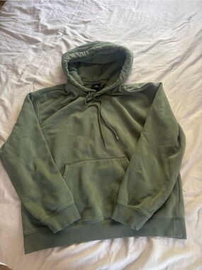 H&M Green  Hoodie Sweatshirt